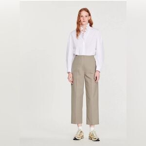 Sandro Taupe Casual Pants Sz 38